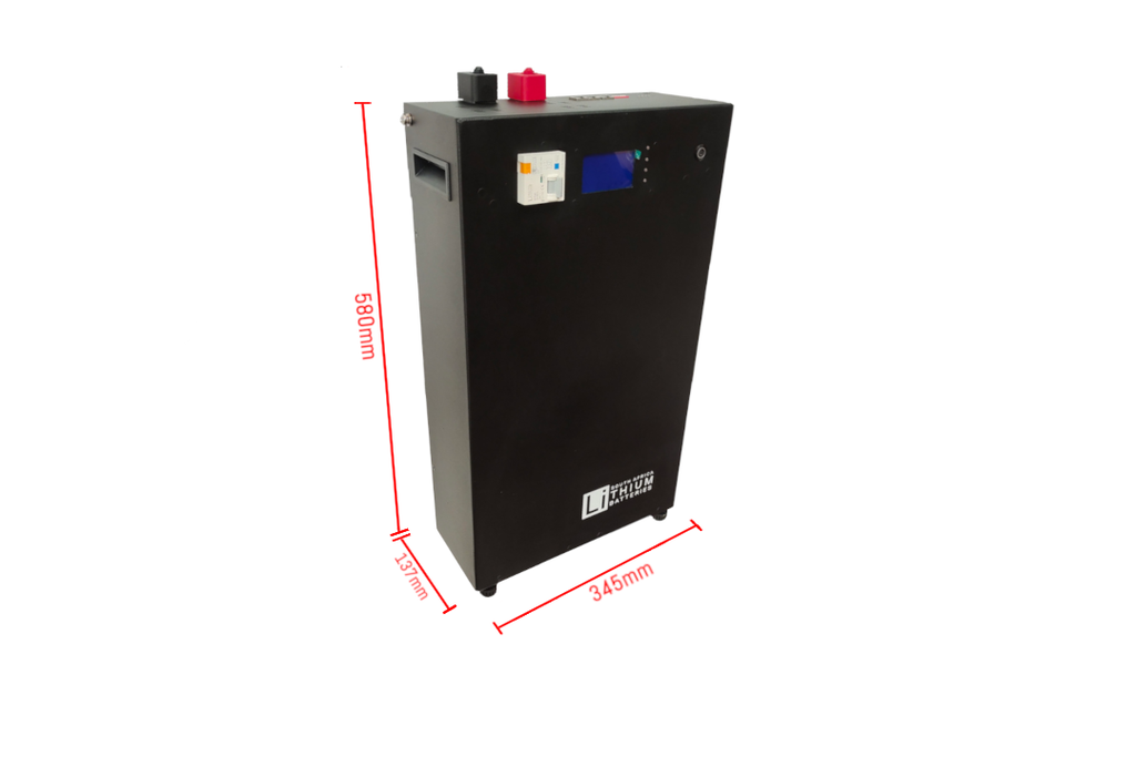 51.2V 104AH 5.3KWH LIFEPO4 LITHIUM IRON PHOSPHATE WALL MOUNT SOLAR UPS BATTERY