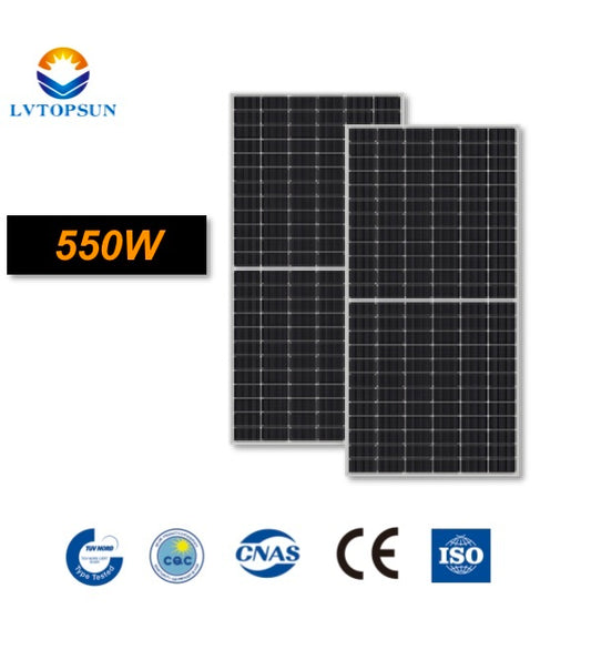 LVTOPSUN High Efficiency 550w+ Solar Panel Photovoltaic Module Mono Cell